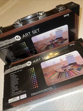 46-Piece Drawing Art Set in Black and Brown *2 sets*